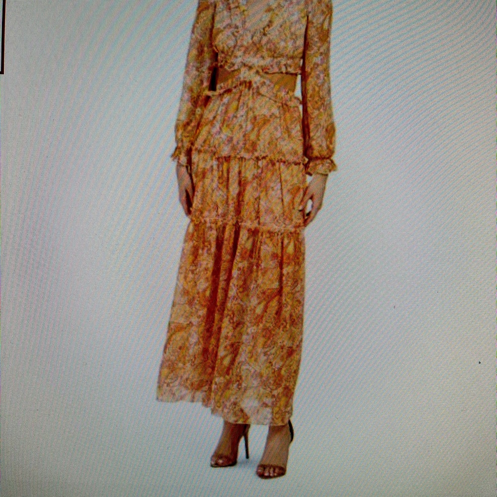 Floral cut out dress NEVER WORN - size Large